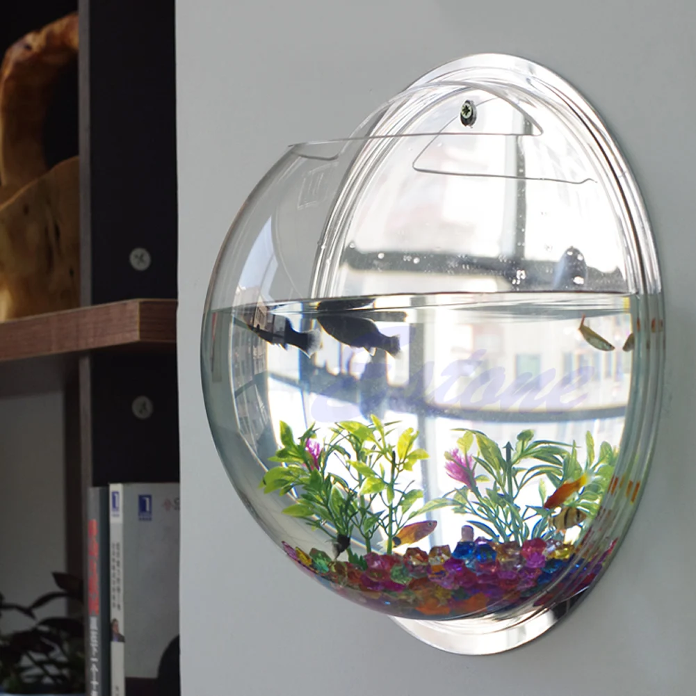 Aquarium Fish In Bowl - Nồi Tường Gắn Bong Bóng Bể