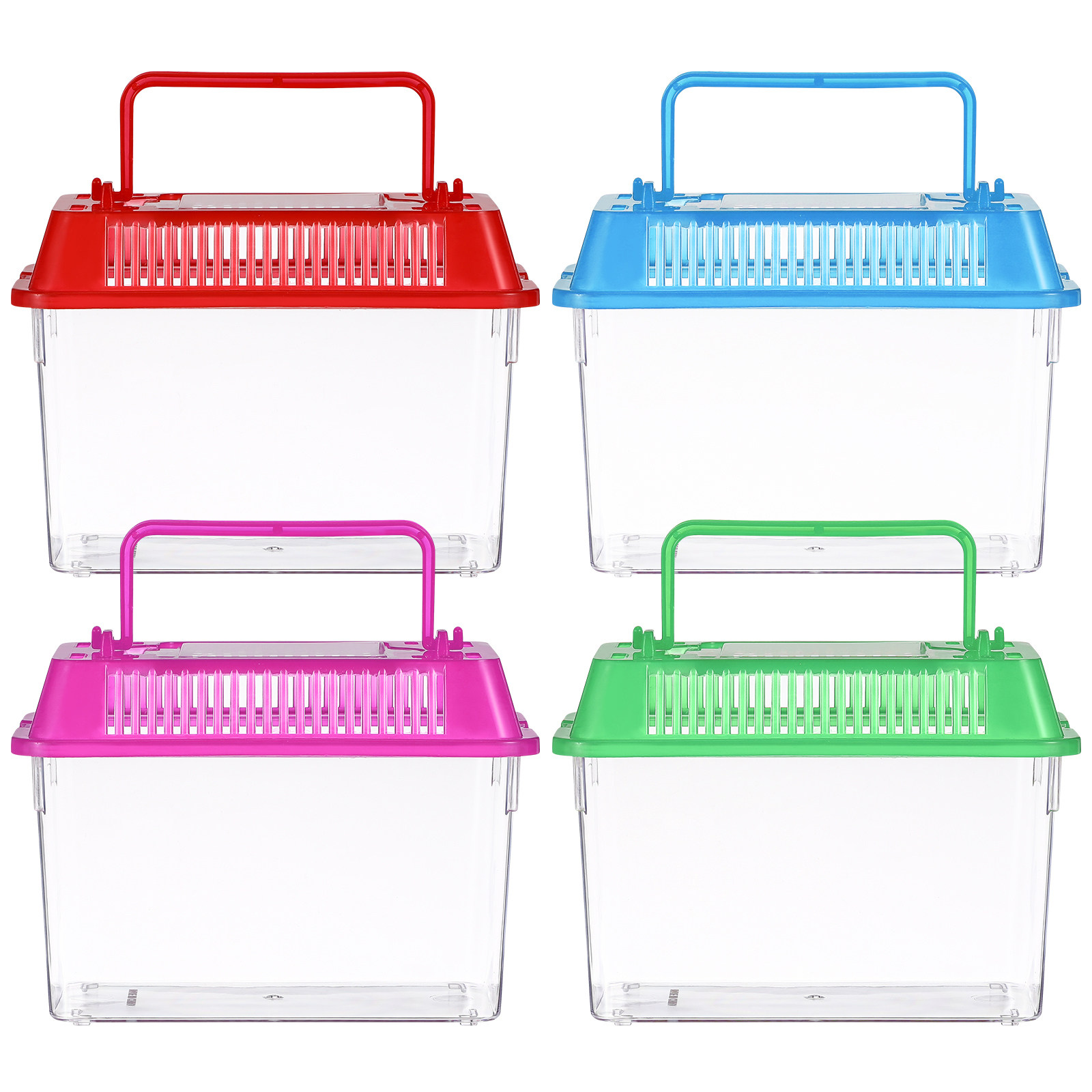 Aquarium Fish Green - Handheld Mini Fish Tank Plastic Portable