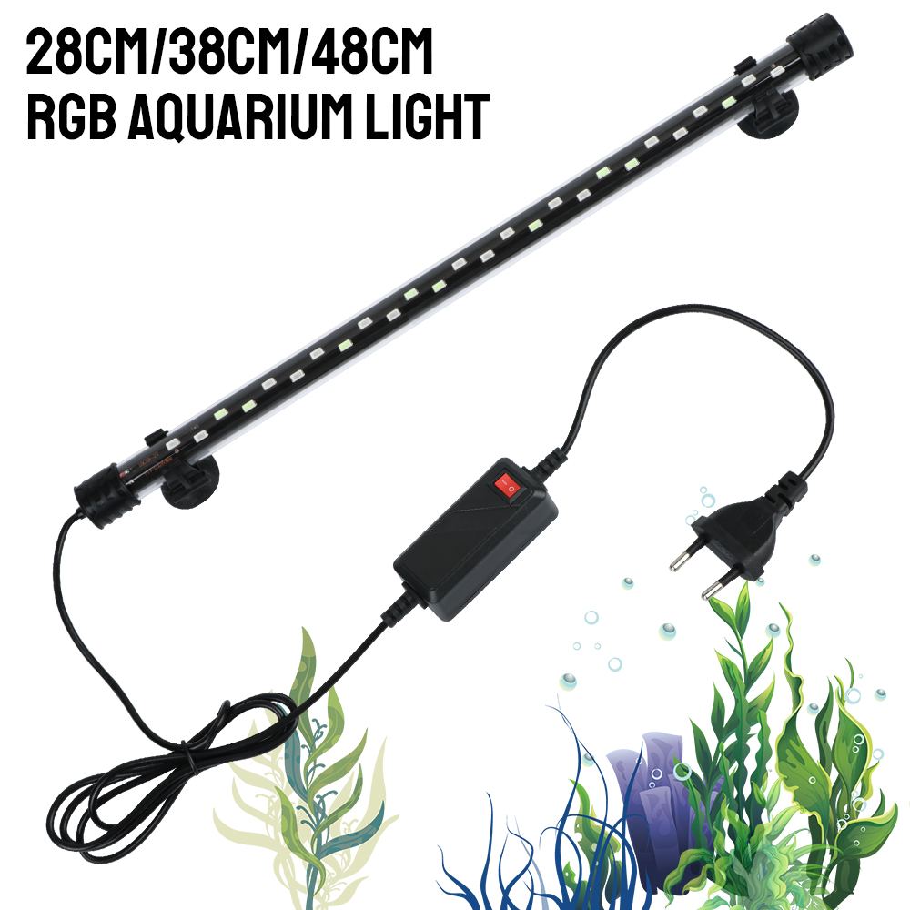 Aquarium Fish Fishing - 90~260V Aquarium Submersible Lamp RGB Fish
