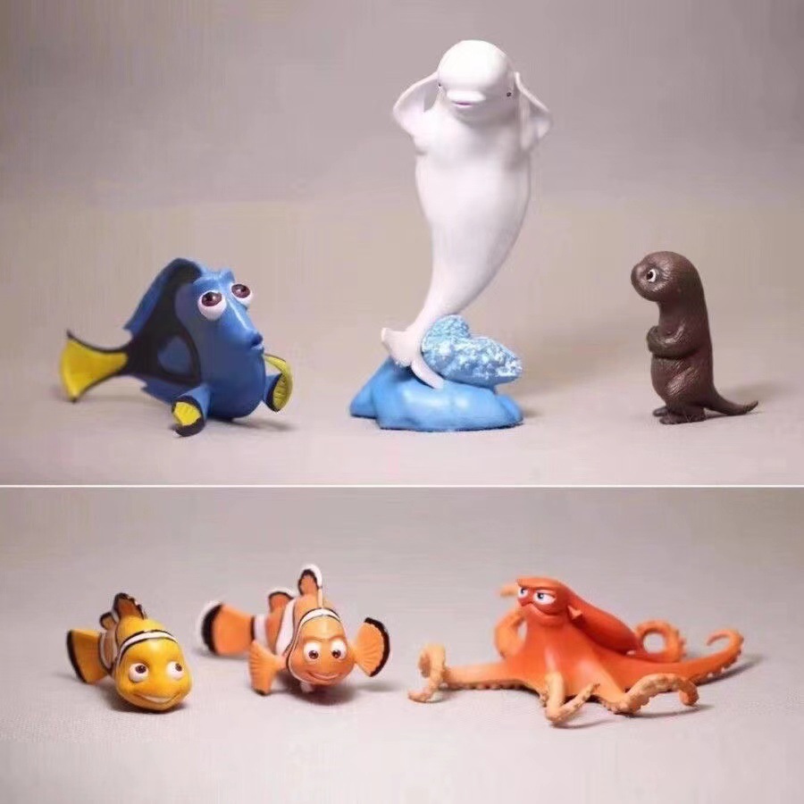 Cute 6 PC Dolls Statue World O - đánh giá và giá Aquarium Fish Dolphin