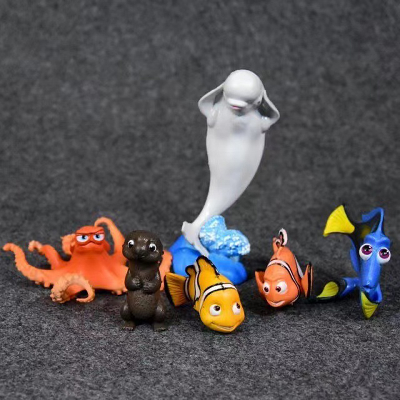 Cute 6 PC Dolls Statue World O - đánh giá và giá Aquarium Fish Dolphin