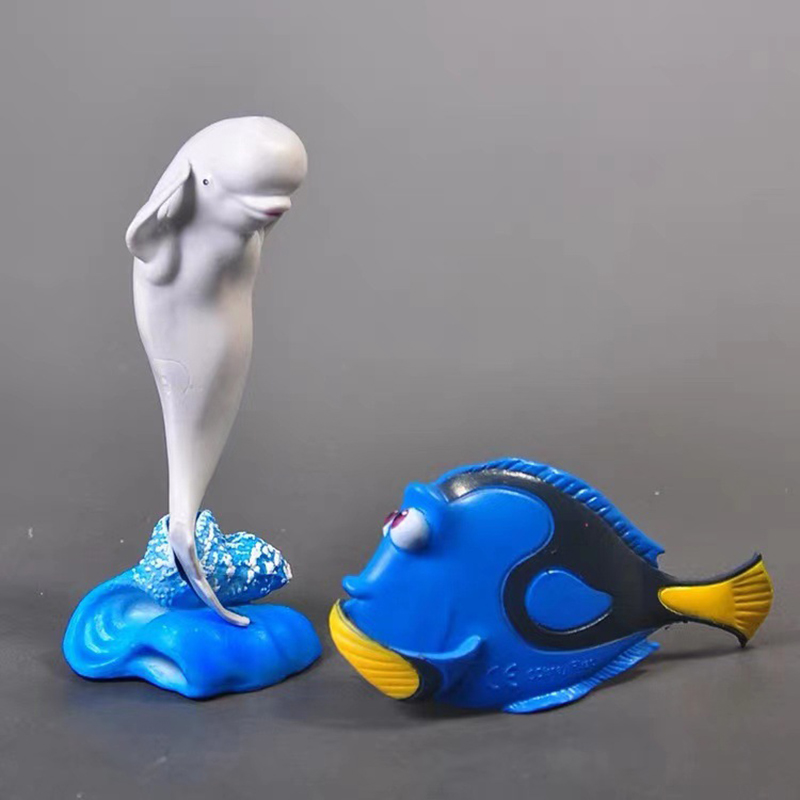Cute 6 PC Dolls Statue World O - đánh giá và giá Aquarium Fish Dolphin