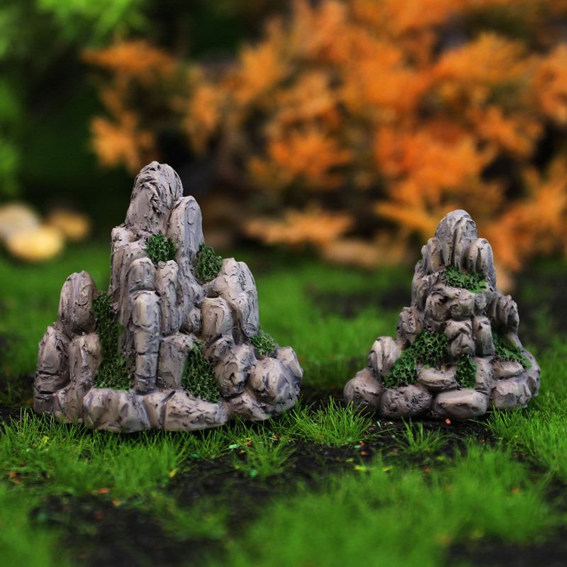 Mini Mountain Miniature Fake S - đánh giá và giá Aquarium Decoration Rock