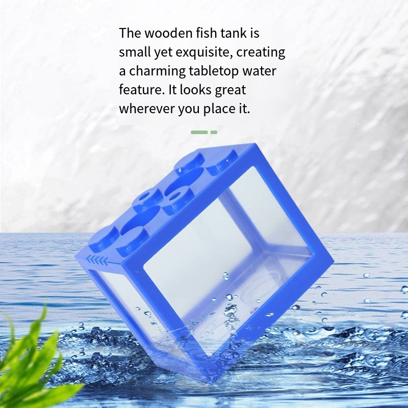 Novelty Block‑Shaped Mini Aqua - đánh giá và giá Aquarium Fish In Bowl