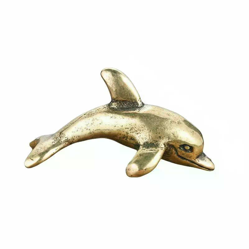 Brass Dolphin Figurine Vintage - đánh giá và giá Aquarium Fish Dolphin