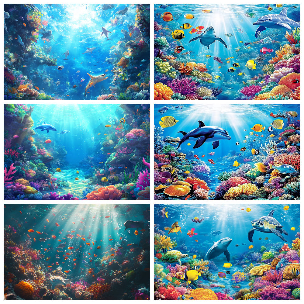 Underwater World Background  F - đánh giá và giá Aquarium Fish Dolphin