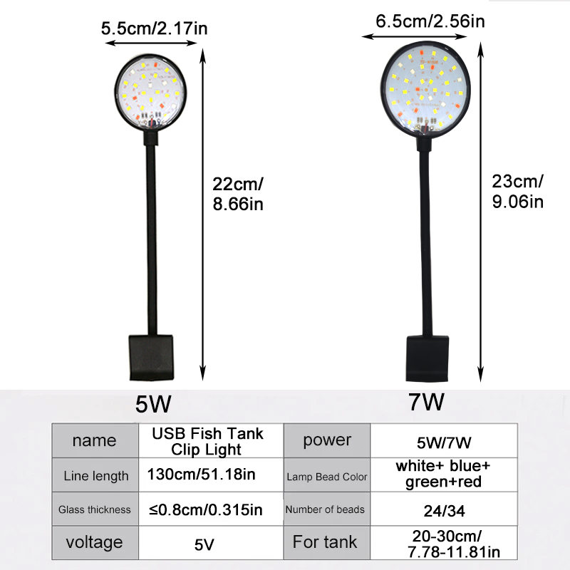 USB Aquarium LED Lamp Fish Tan - đánh giá và giá Aquarium Fish Enrichment