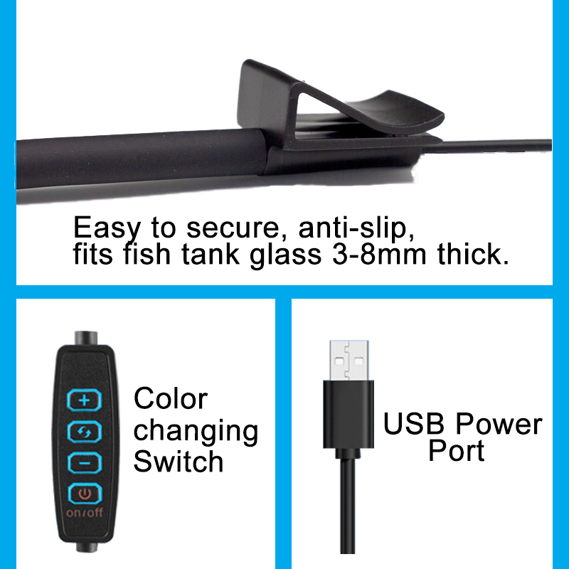 USB Aquarium LED Lamp Fish Tan - đánh giá và giá Aquarium Fish Enrichment