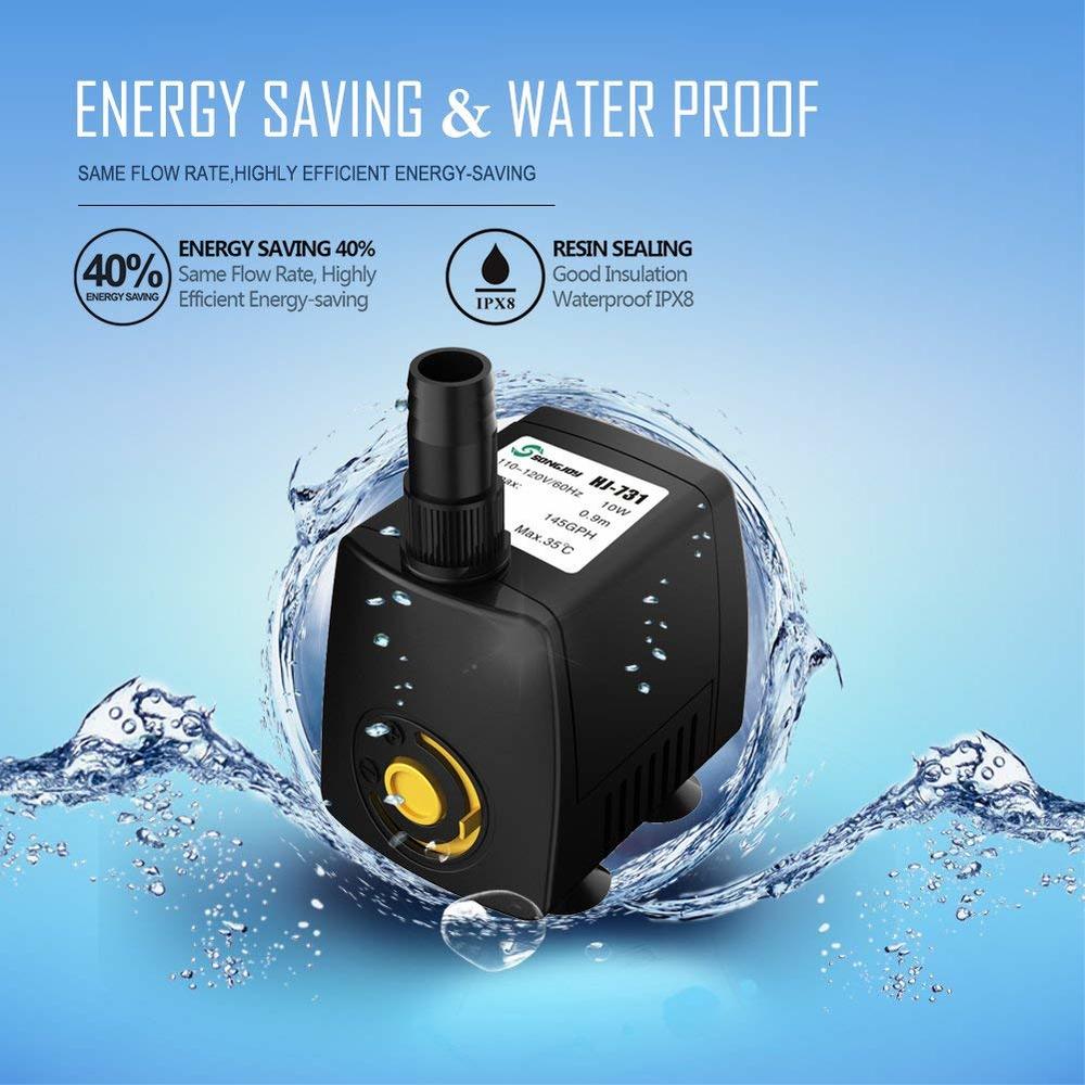 220V 300-800L/H Nước Chìm Cho  - đánh giá và giá Aquarium Fish Rate