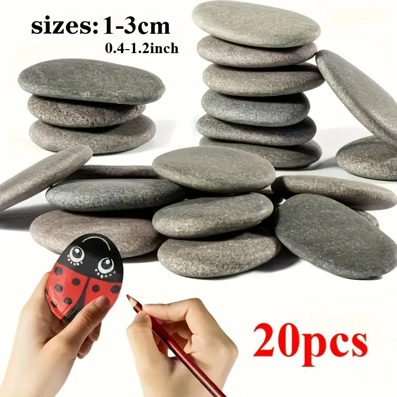 20Pcs Natural River Rocks Smoo - đánh giá và giá Aquarium Fish Fishing