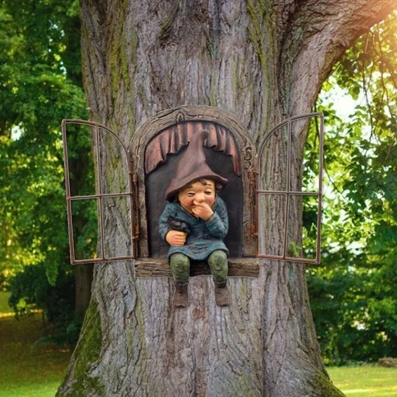 Naughty Garden Statue Elf Go O - đánh giá và giá Aquarium Decoration Rock