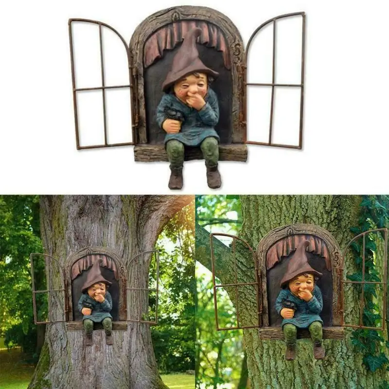 Naughty Garden Statue Elf Go O - đánh giá và giá Aquarium Decoration Rock