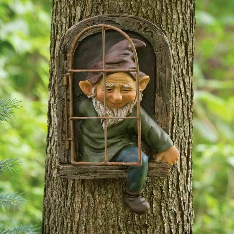Naughty Garden Statue Elf Go O - đánh giá và giá Aquarium Decoration Rock
