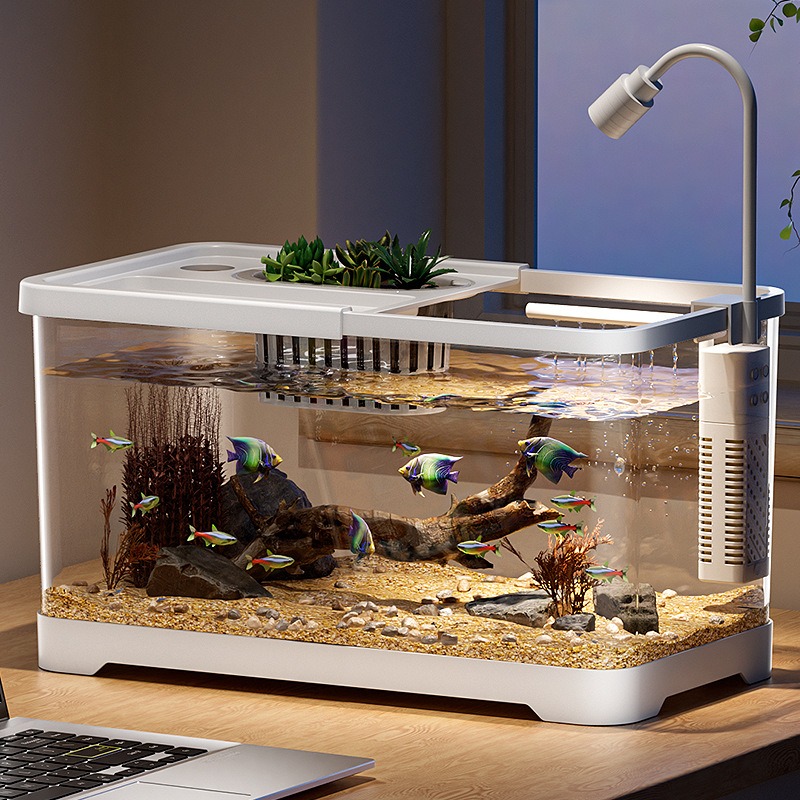 Fish tank household aquarium l - đánh giá và giá Aquarium Fish In Bowl