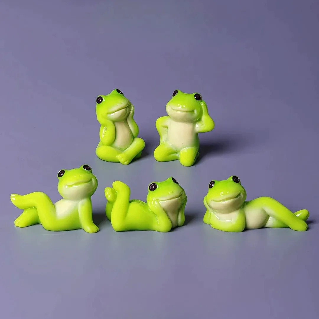 6pcs Cartoon Mini Funny Frog F - đánh giá và giá Aquarium Fish Accessories