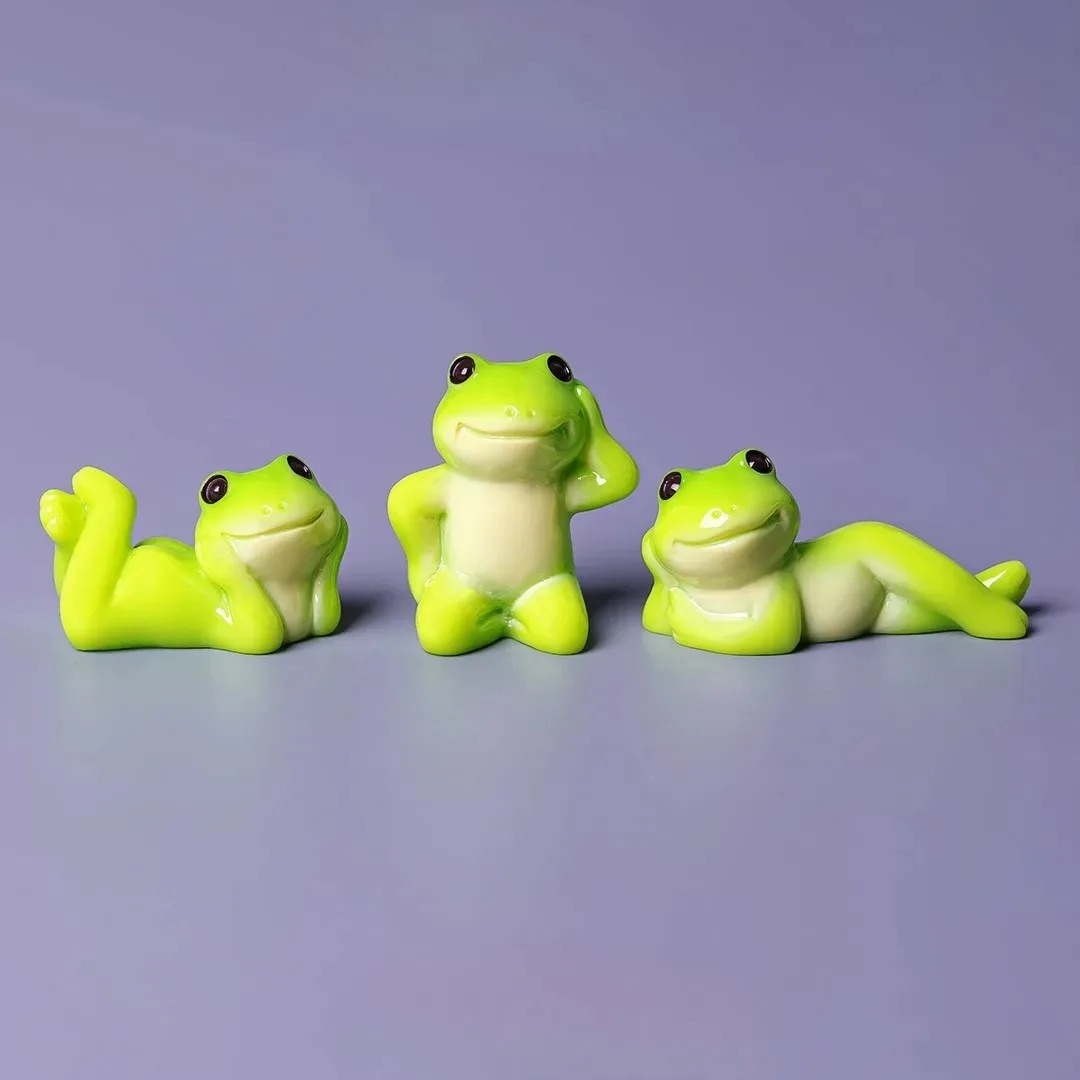 6pcs Cartoon Mini Funny Frog F - đánh giá và giá Aquarium Fish Accessories