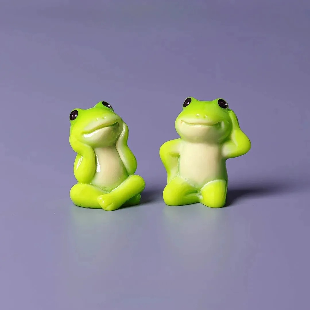 6pcs Cartoon Mini Funny Frog F - đánh giá và giá Aquarium Fish Accessories
