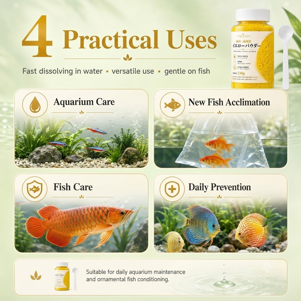 SIKEZHAN 230g Yellow Powder Gr - đánh giá và giá Aquarium Fish Vitamin