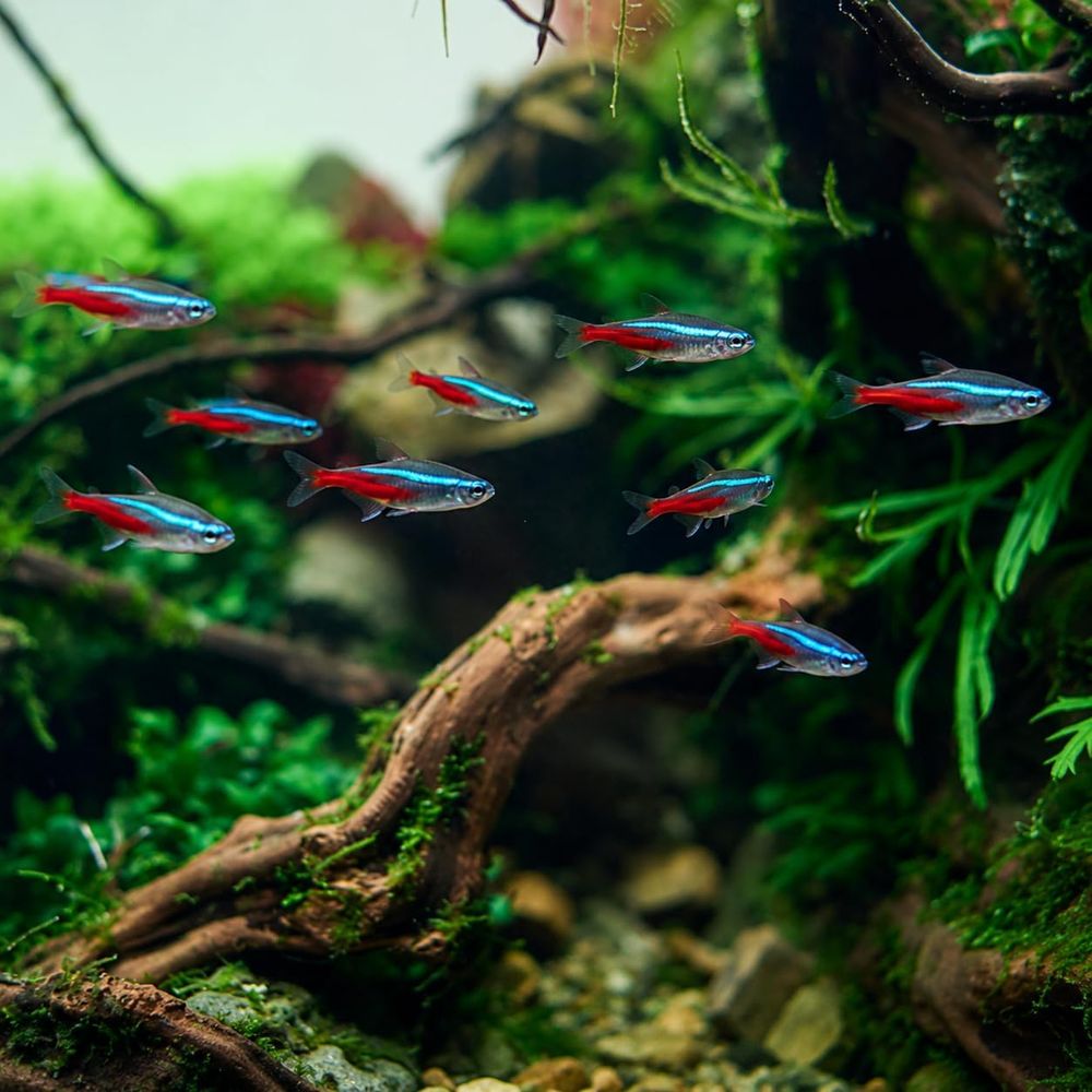 Freshwater Neon Tetra Fish (Si - đánh giá và giá Tetra Fish In Aquarium