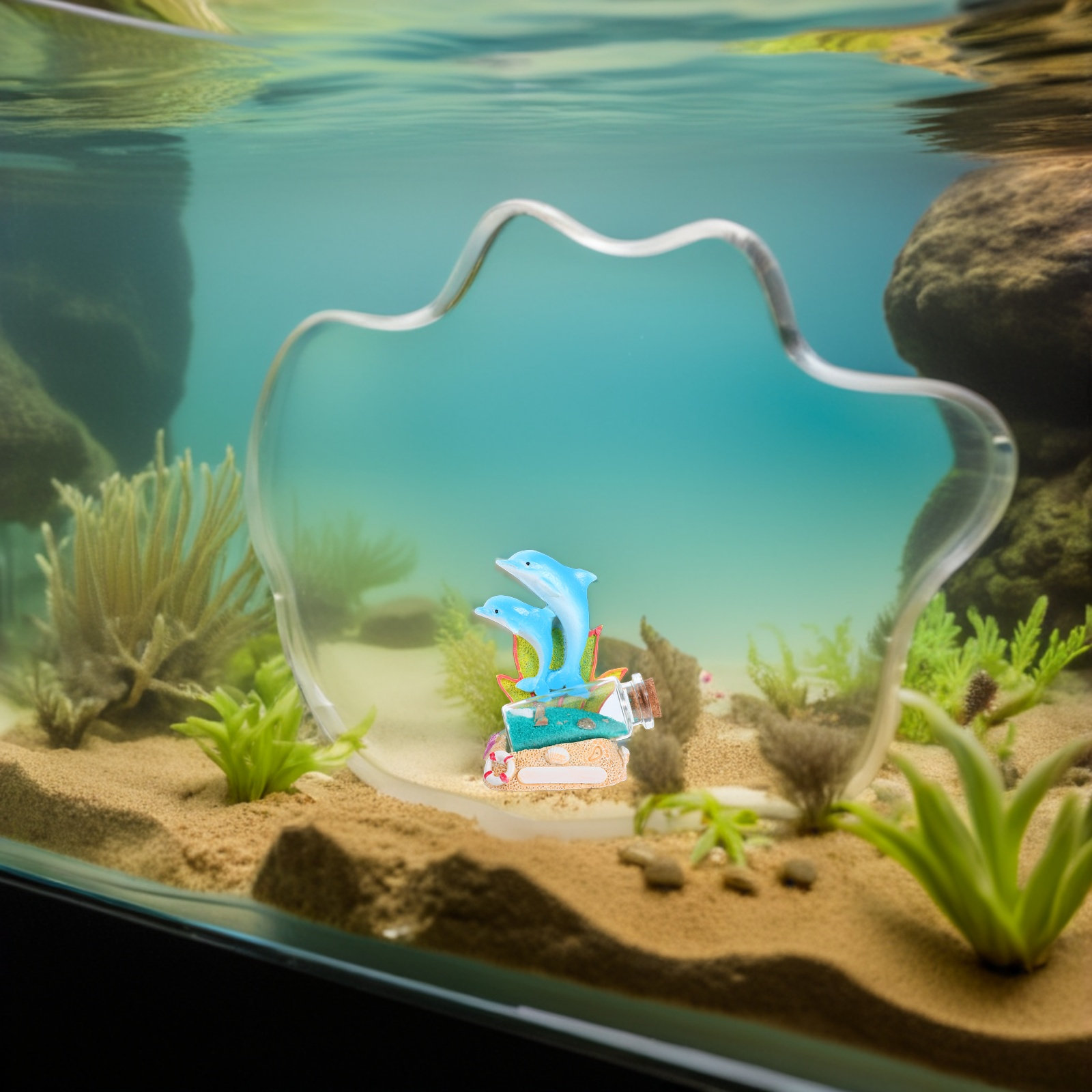 Dolphin Resin Sculpture Drift  - đánh giá và giá Aquarium Fish Dolphin