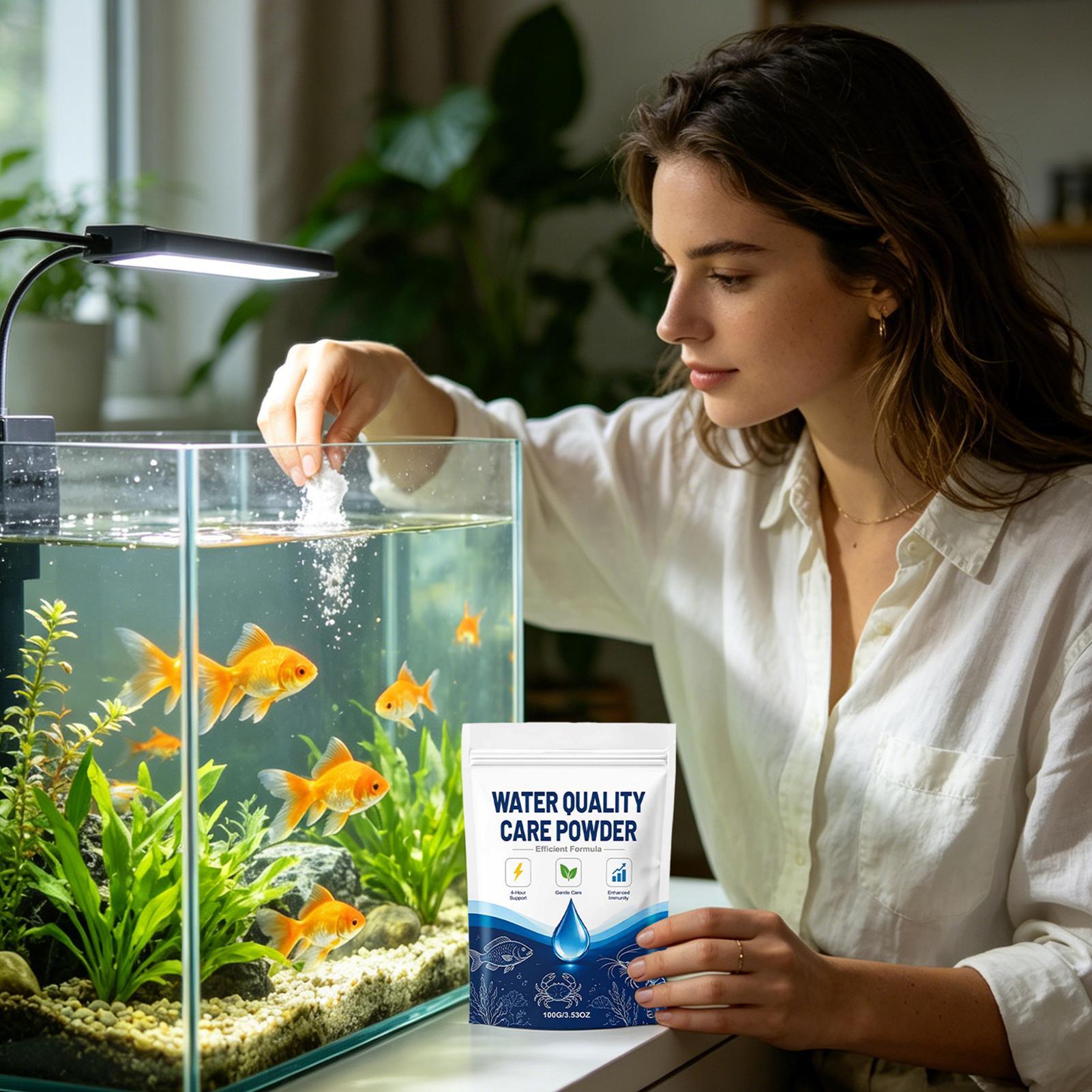 100g Aquarium Water Clarifier  - đánh giá và giá Aquarium Fish Tank Cleaner