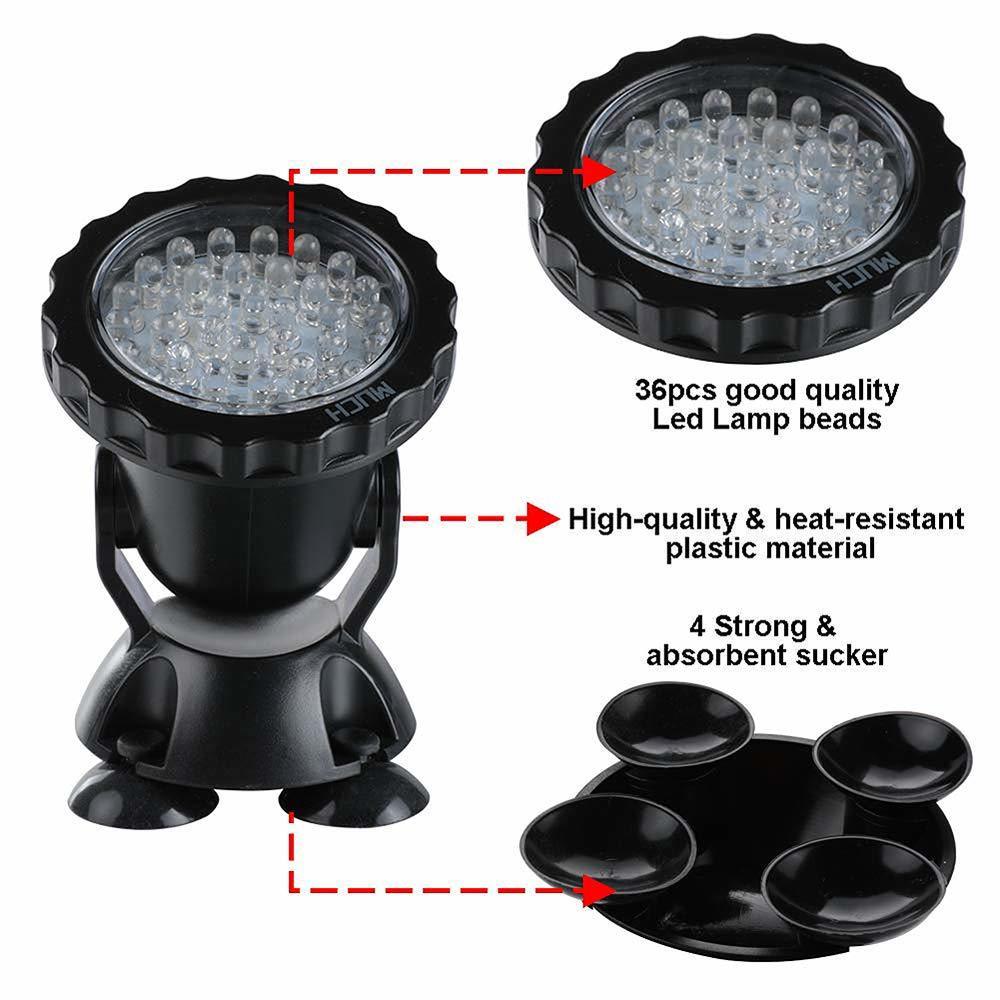 12V Máy Bơm Chìm Hồ Ánh Sáng N - đánh giá và giá Aquarium Fish Colorful