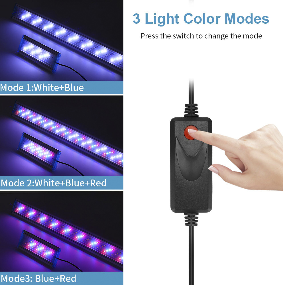 1Pc 90-260V Fish tank lamp Aqu - đánh giá và giá Aquarium Fish Colorful