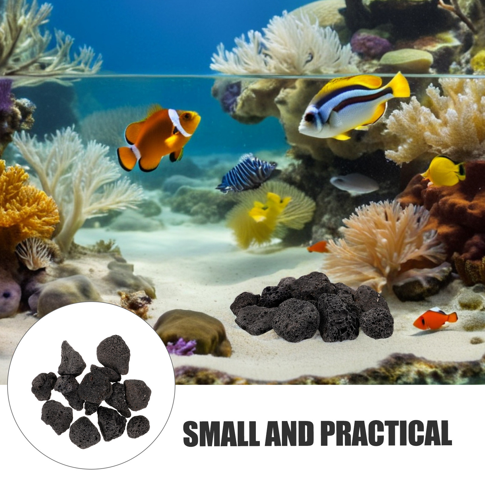 1Pack Volcanic Stone Decoratio - đánh giá và giá Aquarium Decoration Rock