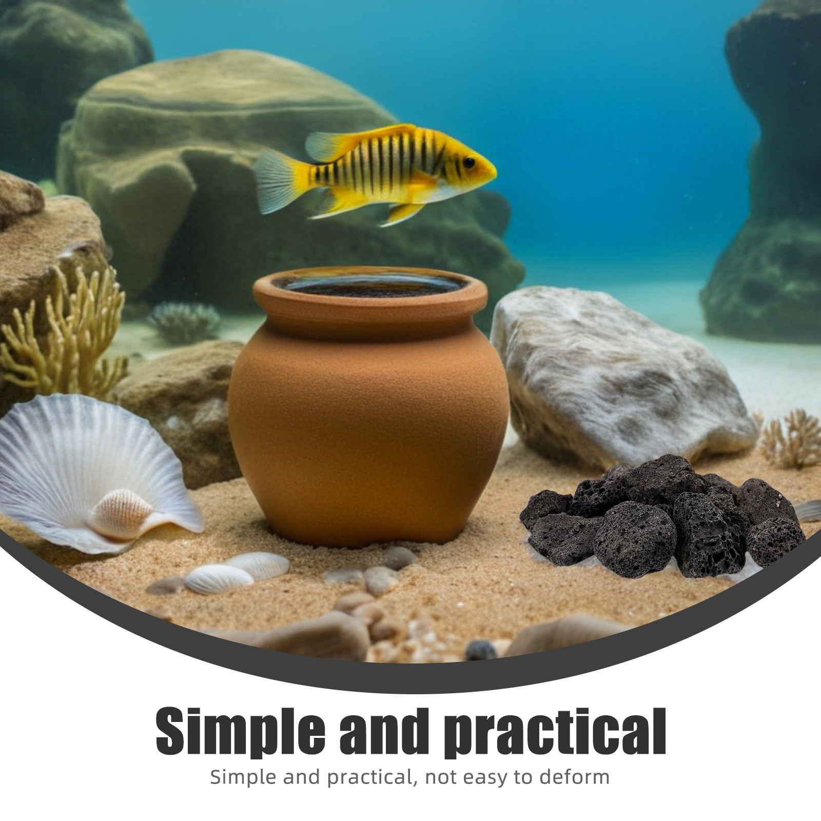 1Pack Volcanic Stone Decoratio - đánh giá và giá Aquarium Decoration Rock