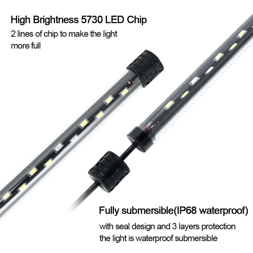 58CM  Aquarium Light LED Plant - đánh giá và giá Aquarium Fish Enrichment