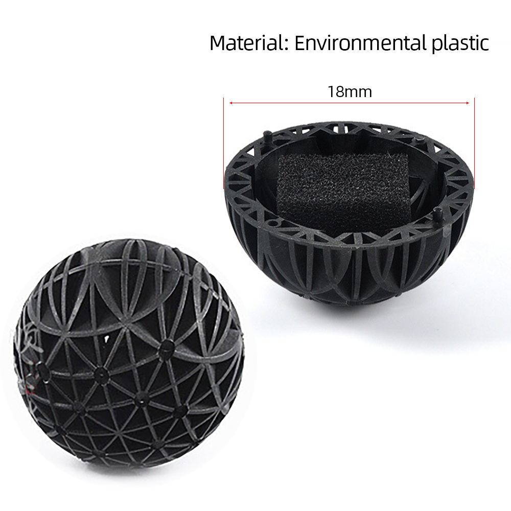 100pcs 18mm Biological Bio Bal - đánh giá và giá Aquarium Fish Black