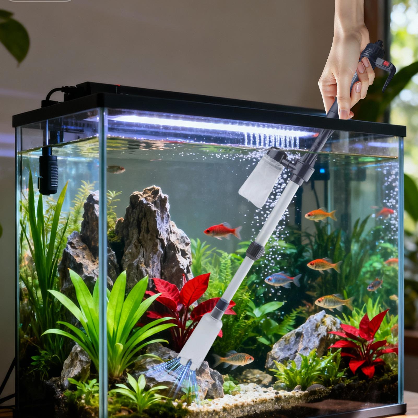 Aquarium Gravel Cleaner Telesc - đánh giá và giá Aquarium Fish Tank Cleaner