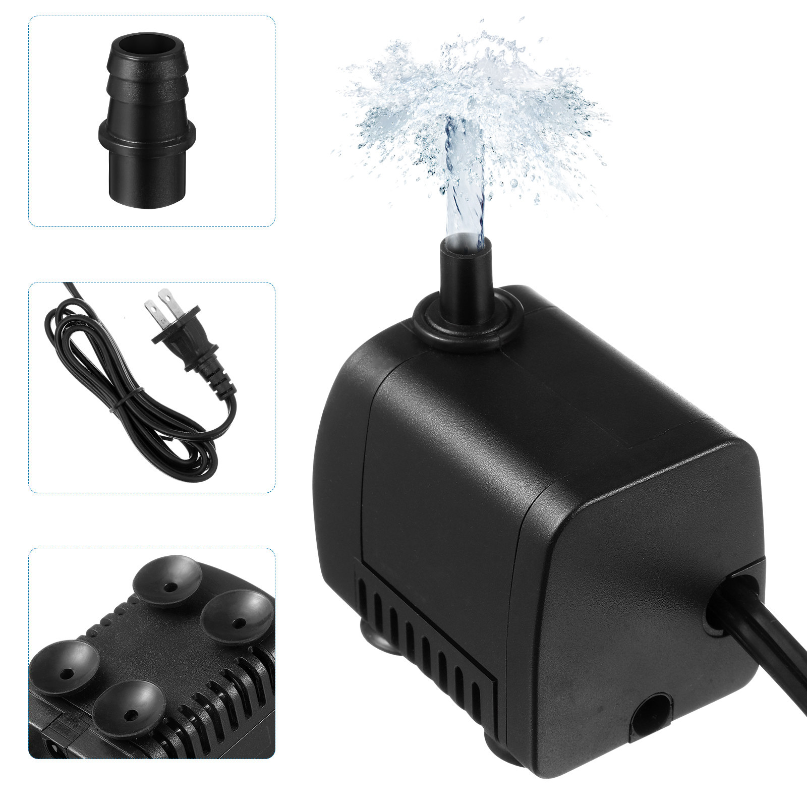 Ac 110V 7W Black Mini Submersi - đánh giá và giá Aquarium Fish Rate