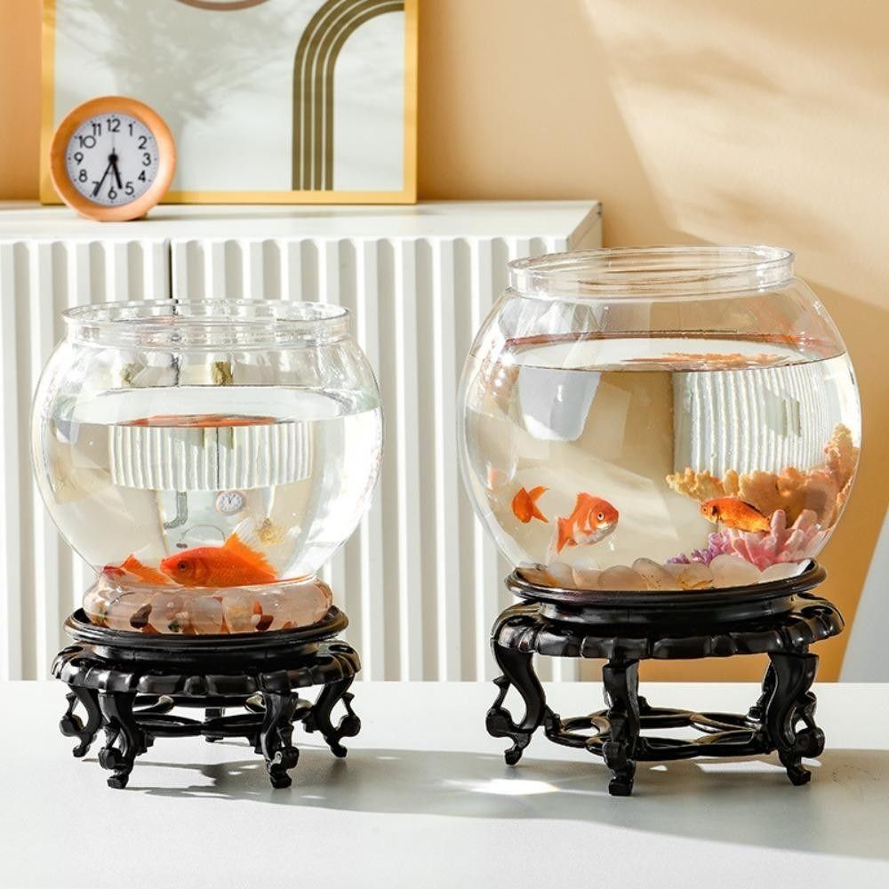 New Transparent Fish Tank Roun - đánh giá và giá Aquarium Fish In Bowl