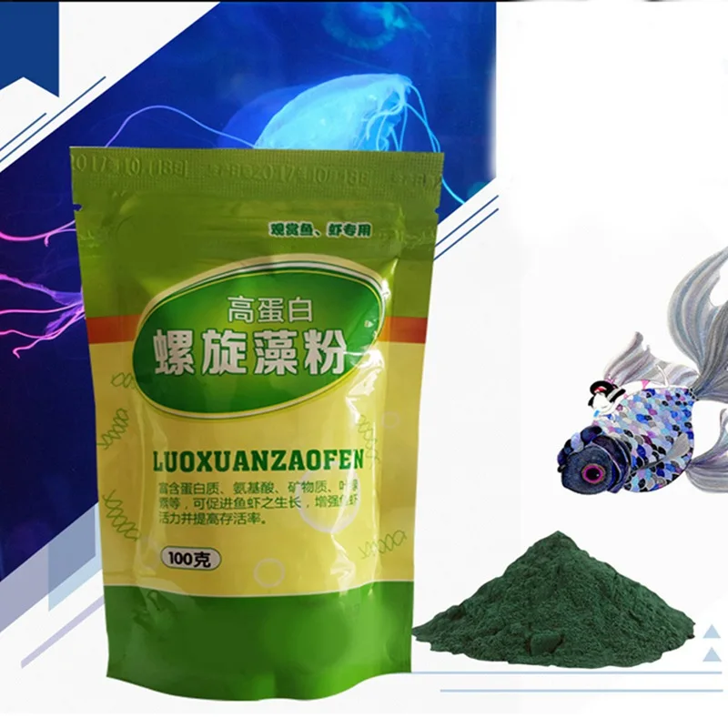 Spirulina Powder Bottle Health - đánh giá và giá Aquarium Fish Vitamin