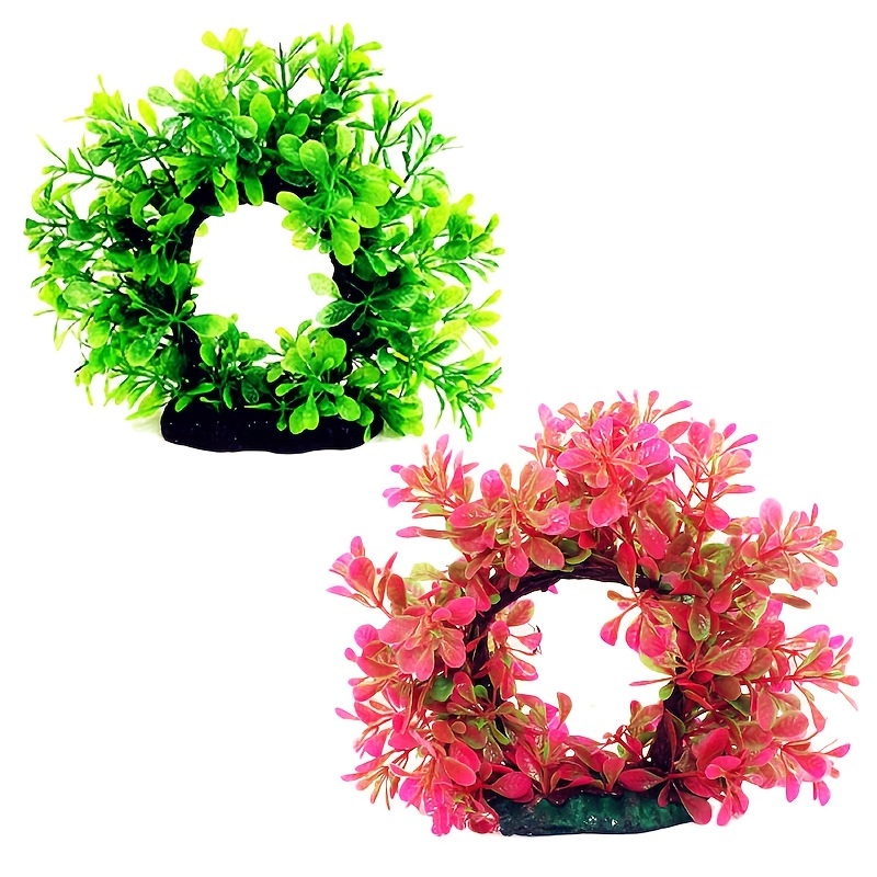 Underwater Wreath Artificial U - đánh giá và giá Aquarium Fish Green